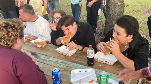 Hot dog eating contest!